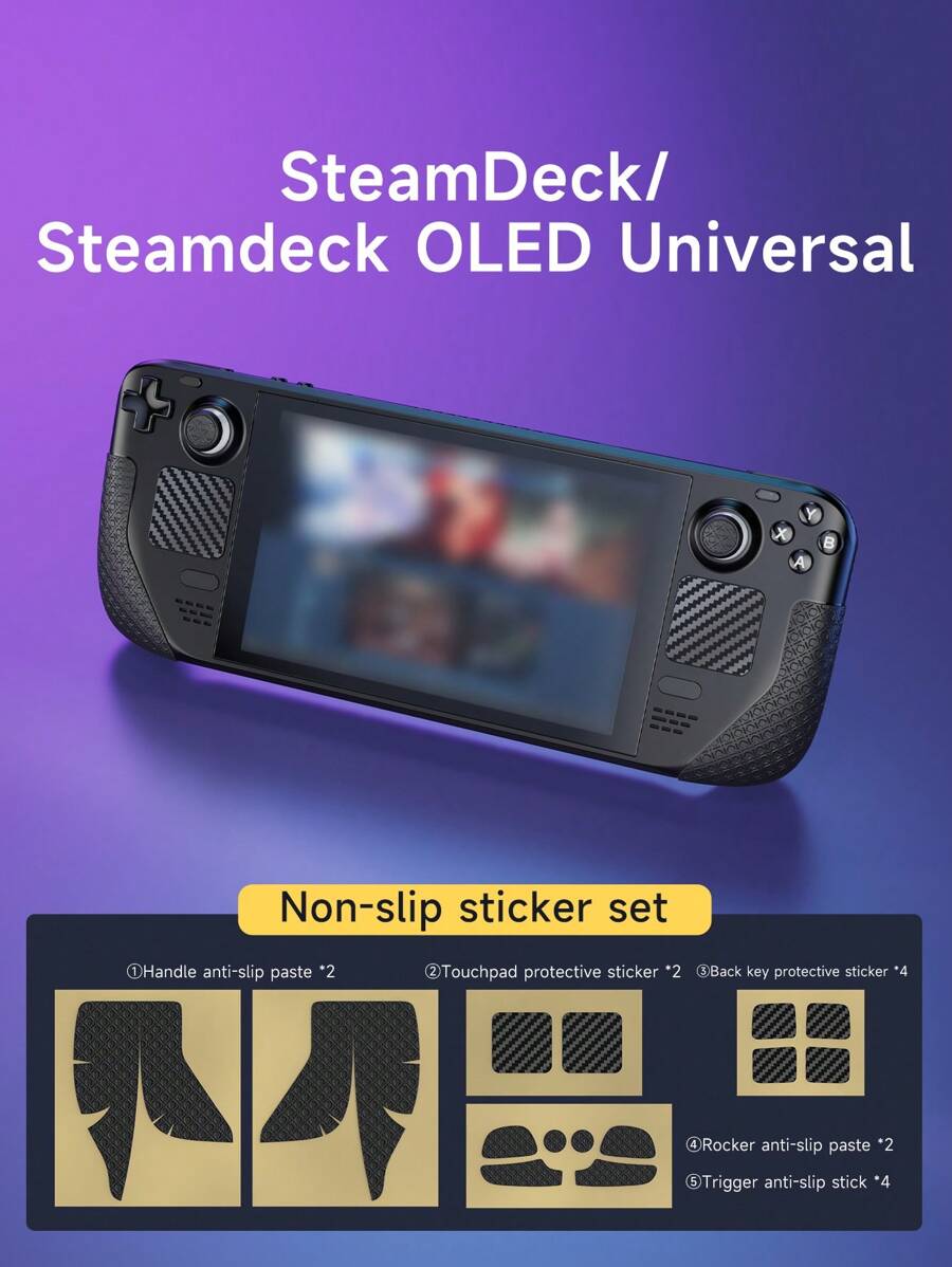 Steam Deck OLED コンソール タッチパッド グリップ ステッカー、滑り止め プロテクティブカバーアクセサリー SHEIN JAPAN