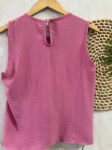 Women's Blouse Dune Regatta Top With Button - Rusty Rose - View 3