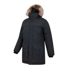 Mountain Warehouse Mens Antarctic Extreme Waterproof Down Jacket (Charcoal) - Dark Grey - View 4