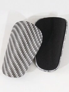 1 Pair Adult Mini Football Shin Guards, Thick Inserted Pad Sports Leg Protection - White - View 4