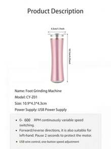 Electric Foot Grinder To Remove Calluses Electric Pedicure Machine With Adjustable Speed And 60 Pieces Of Replacement Sandpaper Foot Pedicure Device Suitable For Men And Women To Remove Dead Skin And Hard Calluses