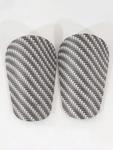 1 Pair Adult Mini Football Shin Guards, Thick Inserted Pad Sports Leg Protection - White - View 9