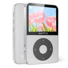 64GB MP3 Player With Bluetooth, 2.3'' Horizontal Screen Classic Multifunctional Music Player With Speaker, FM Radio - Silver - View 9