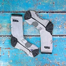 Storm Bloc 2 Pack Ladies Cotton Walking Socks With Arch Support (SBGLS001NVY) - Fast Shipping And Quick Delivery - Navy Blue - View 5