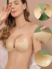 1 pezzo Cuscinetto adesivo invisibile traspirante per reggiseno per donne per sport e fitness