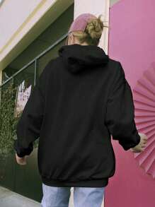 Blouse Sweatshirt Teddy Bears Cute Couple Love KANGARO 1220 Fluxo Fx - màu đen - Xem 4