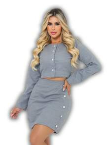 Women Two-Piece Outfits - Màu xanh lam - Xem 1