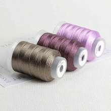 3-Ply 350m Macaron Color Shiny Nylon Poly Blend Tassel Cord, Suitable For Beading, Pearls