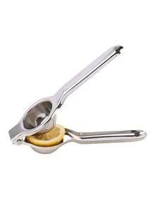 1 件不锈钢手动榨汁机，适用于柠檬、橙子和其他水果 - 銀色 - 查看 5