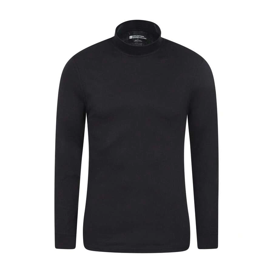 Mountain Warehouse Mens Meribel Turtle Neck Base Layer Top (Black) - Black - View 1