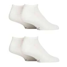 Jeep Men's Breathable Cushioned Low Cut Trainer Socks - Pack Of 4 (Navy) - Fast Shipping And Quick Delivery - White - View 3