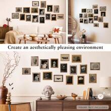 16 件，印刷海报绘画，维多利亚学院风穆迪哥特式黑暗学院风，适用于卧室墙壁装饰，（无框）