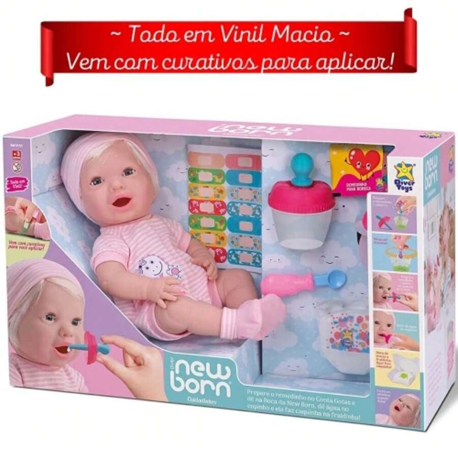 Diver New Born Doll Care With Accessories 32cm - 粉紅色的 - 查看 1