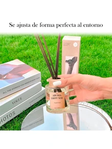 Set De Jardín Moderno Sin Llama Para Aromaterapia  Ambientador Romántico Para El Hogar, Oficina y Cualquier Espacio 100ml - Sándalo - Ver 9