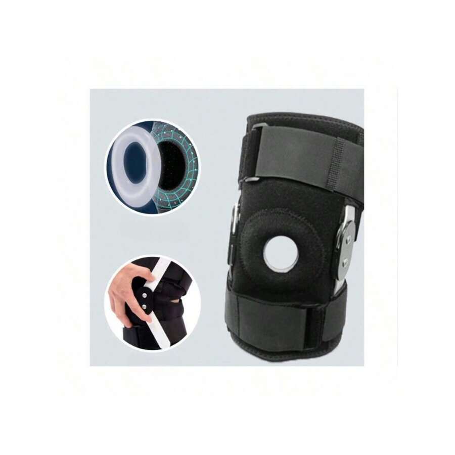 Genouillère De Compression Noir/verte – Manchon Soutien Pour Sport – Tailles L à XXL