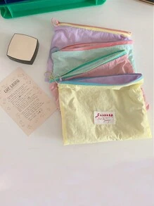 1 pieza Bolsa de maquillaje tipo macaron, bolsa portátil para el almacenamiento de compresas higiénicas, bolsa de almacenamiento, bolsa de cambio para decoración del hogar, viajes, almacenamiento, bolsa de maquillaje, estuche de cosméticos, organizador de viaje, organizador de maquillaje de gran capacidad, para lápiz de labios, pinceles, cuidado de la piel, teléfono móvil, monedas, artículos pequeños, para el hogar, regalo, vacaciones y festivales de Halloween y Navidad, de uso multifuncional, con estilo bohemio, para vacaciones en la playa, colección de baño, colección de dormitorio, de gran capacidad
