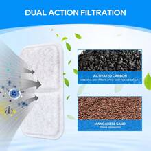 8 paquetes de filtros de caja de arena de reemplazo para amantes de los gatos y mamás de gatos, filtros para la caja de arena con filtro de aire de la marca Airsift Jumbo para amantes de los gatos y mamás de gatos, almohadillas purificadoras de aire para amantes de los gatos y mamás de gatos - Blanco - Ver 2