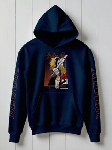 Bleach Ichigo Zanpakutou Sweatshirt Anime KANGAROU 1225 Flow Fx - 藏蓝色 - 查看 1