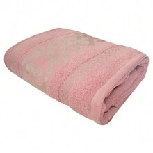 Half Bath Towel, Various Colors, 140x70cm - 400gr Soft And Absorbent - 淺粉色 - 查看 2