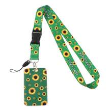 1pc Sunflower & Daisy Pattern Lanyard Halter, Suitable For Doctors, Nurses, Students, Teachers, Exhibition Staff ID Badge Holder, Can Be Used As Exhibition, Gift, Keychain Or Daily Use School Letter Car Accessories Cute Goth Y2k Bag Accessories Lanyards With Id Holder Car Accessories Bag Charms Christmas Car Friend Sister Gift Ideas Gifts For Mother, Father, Graduation, And Teacher - Multicolor - View 11