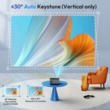 XGODY Android Projector Smart 18000 Lumen 5G WiFi Bluetooth UHD 4K Home Theater - UK Plug(220-240V) - View 8