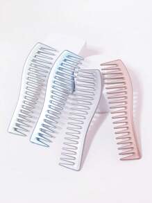 1pc Paint Curved Wide Toothed Comb, Suitable For Long Hair, Curly Hair, Wet Hair, And Hairless Hair Removal Comb Styling Shampoo Comb,Hair Brush,Comb,Hair Tools,Hair Products And Accessories For Barber Salon Beauty Travel Essentials