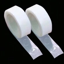 1 szt. 100 tabletek Super Sticky Dwustronne kropki samoprzylepne Domowe dekoracje ścienne Klej samoprzylepny Naklejki na balony Taśmy, Boże Narodzenie - Przezroczysty - Zobacz 7