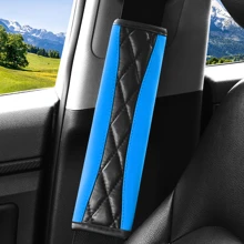 1 Stück Auto Gurtpolster, weiches Leder Gurtschutz für Schulter und Nacken, bequemes Auto Gurt Polsterkissen, universell für SUV, LKW, Wohnmobil