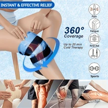 Ice Pack Wrap Around Knee, Reusable Gel Ice Pack For Knee After Sports, 1 Pack Blue - Blue - View 6