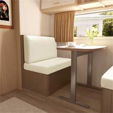 2pcs/Set Solid Color RV Dinette Cushions Covers Soft Stretch Velvet Couch Cover Hotel Booth Seat Covers RV Camper Car Backrest Cover