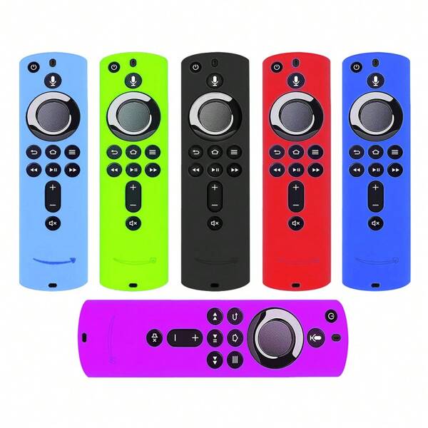 1pc Silicone Remote Control Protective Cover Case For Fire TV Stick (2nd Gen), Full Silicone, Smooth Grip (Note: Only Cover Included),Bag,Organizer,Storage