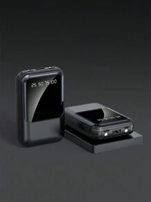 Power Bank Batería Portátil 20000mah YISEN Carga rápida Pantalla LED digital cargador portátil Con Luz LED - negro - Ver 1