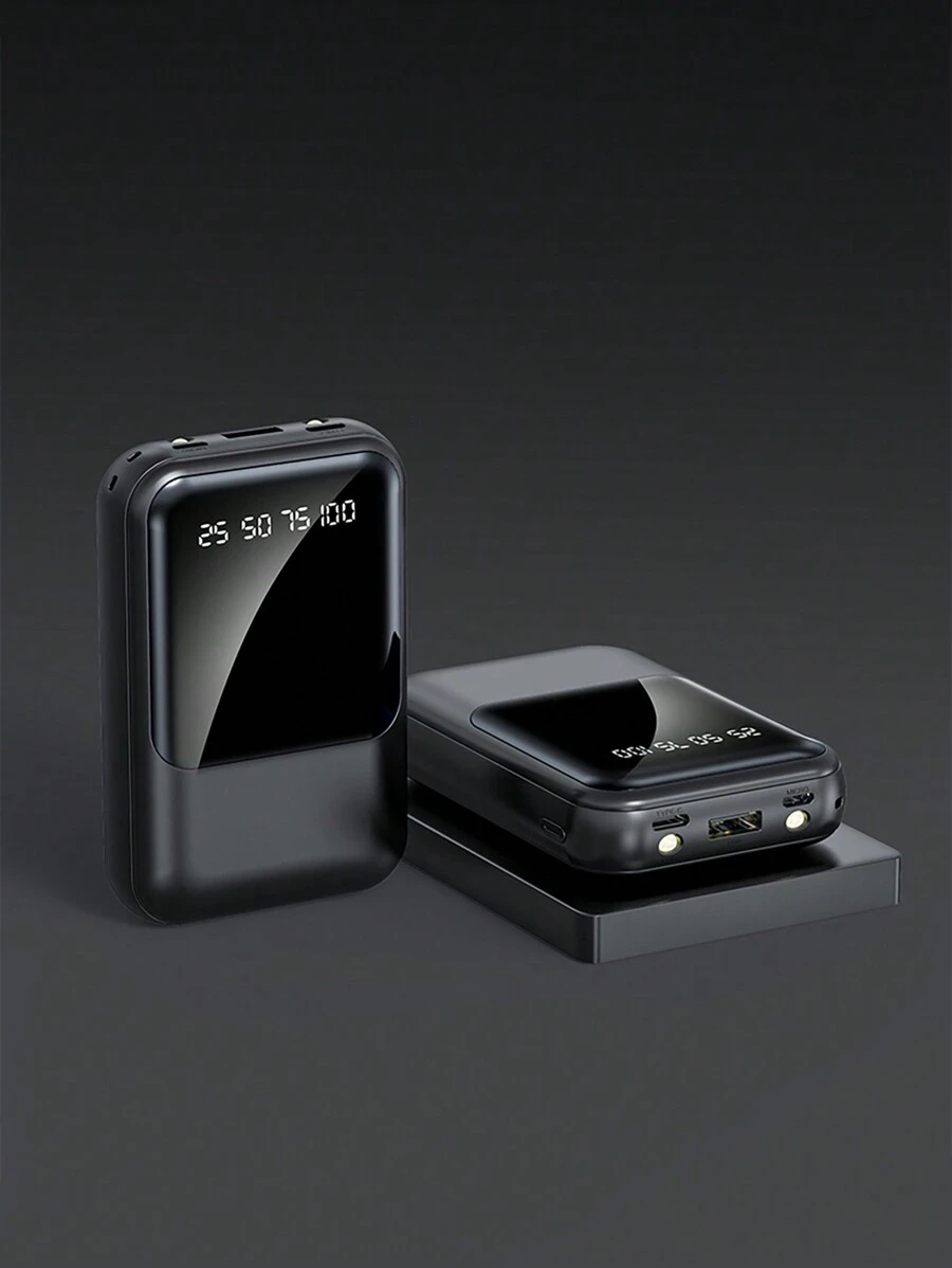 Power Bank Batería Portátil 20000mah YISEN Carga rápida Pantalla LED digital cargador portátil Con Luz LED - negro - Ver 1