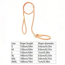 Medium-Large Dog Leash, Universal Safety Buckle Dog Collar & Leash Set, Anti-Pull Walk - Multicolor - View 24