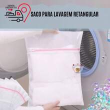 Sacos Para Lavar Roupas  Protetor De Lingerie Roupa Íntima Tecido Delicado Tela Papa Bolinha  P Ou M Ou G