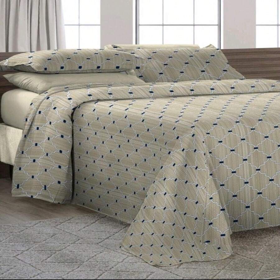 PRINTED SINGLE BED COVER 1 PIECE (ASSORTED PRINT) - 彩色 - 查看 1
