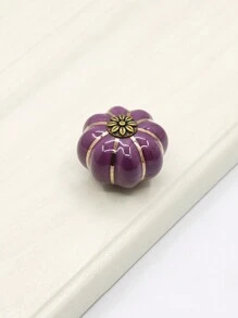 1 件/6 件南瓜形陶瓷拉手，不锈钢和木质橱柜/抽屉把手，乡村风格，颜色丰富：白色、黑色、红色、黄色、蓝色、乳白色 - 南瓜形陶瓷把手 - 查看 12