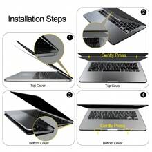 Gymnastic Game Icon Laptop Case For  Air Pro 13.3 13.6 14.2 15.3 16.2 Inch M1 M2 M3 Pro/Max Chip 2016 2017 2018 2019 2020 2021 2022 2023 2024 A1392 A2179 A2337 M1 M2, A2681 M2 M3, A2338 A2289 A2251 A2159 A1989 A1706 A1708, A2779 A2442 A2918 A2992, A2941, A2780 A2485 A2991, Plastic Hard Shell Protective Case & Polishing Cloth & Keyboard Cover & Camera Cover - Mocha Brown - View 8