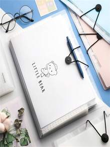 Pasta  A4 Saco De Plástico Multiuso Para Documentos - Branco - Visão 6