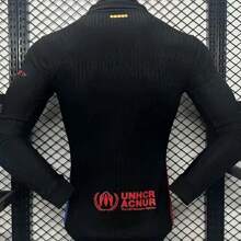 Jersey Barcelona Manga Larga 2024 2025 Visita negro - Negro - Ver 2