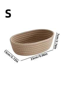 3M 1pc/3pcs Nylon Woven Desktop Storage Basket, Modern Bathroom Tissue Holder, Simple Style
