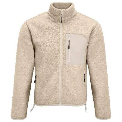 SOLS Unisex Adult Fury Sherpa Fleece Jacket (Shear Beige/Beige)