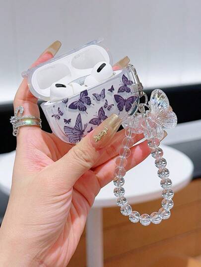 Apple Butterfly Pattern Earphone Case, Bluetooth Headphones Daily Protective Cover