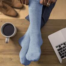 Gentle Grip 6 Pack Mens Non Elastic Soft Top Cotton Diabetic Socks (Brown) - Fast Shipping And Quick Delivery - Brown - View 3