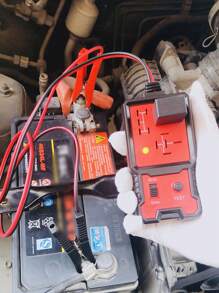 1PC LED Indicator Light Car Battery Checker, Automotive Electronic Relay Tester, Car Relay Tester, Universal, 12V - Black - View 2