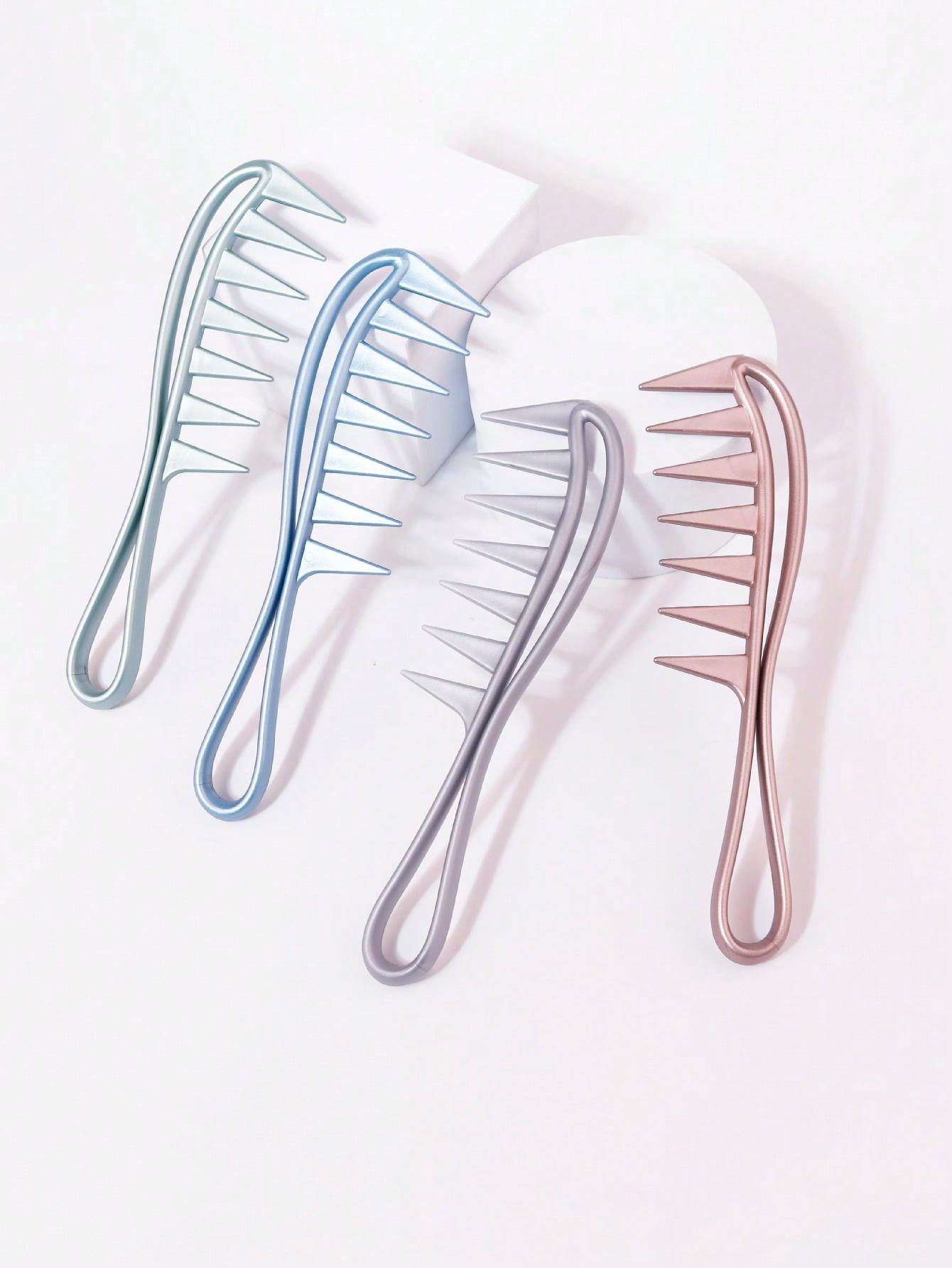 مشط تسريح احترافي بأسنان واسعة كبيرة لتجعيد الشعر...