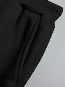 Loose Fit Sweatpants With Butterflies - màu đen - Xem 3