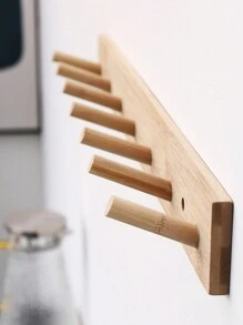 1pc No Drill Wall Mounted Hanger Hook For Bedroom, Kitchen, Bathroom, Entryway - Wall Clothes Hook