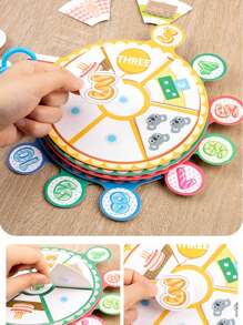 1 件装数字时钟安静粘贴书认知板教材早教材料包