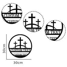 1pc Biển Chữ Thập Cá Nhân Trên Đồi Biển Kim Loại Chữ Lồng, Nghệ Thuật Kim Loại Calvary Crosses On A Hill Tùy Chỉnh, Biển Chủ Đề Thiên Chúa Giáo, Biển Kim Loại Thiên Chúa Giáo - Nhiều màu - Xem 10